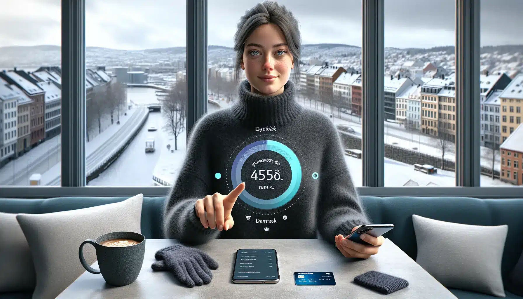 Slik fungerer kredittkort med dynamiske kredittgrenser &ndash; illustrasjon 1